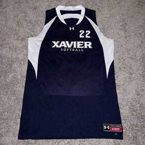Women's Under Armour Xavier Musketeers #22 Blue Softball Jersey Size XL NCAA